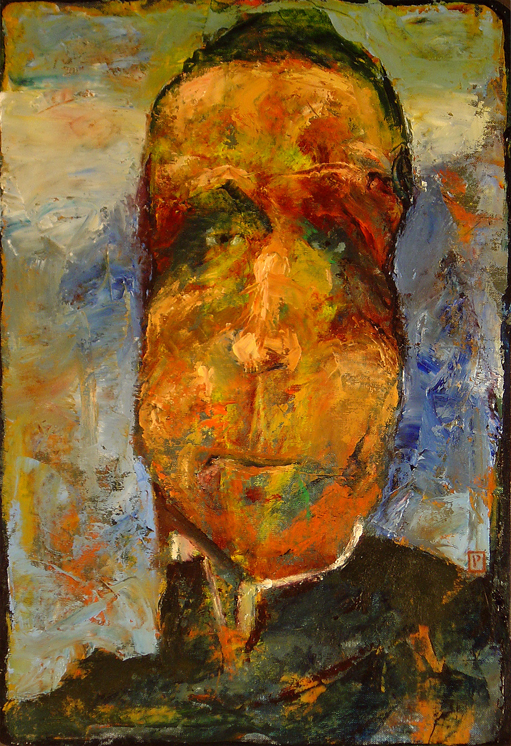 Duality Man by Paul Cavilla, oil on canvas