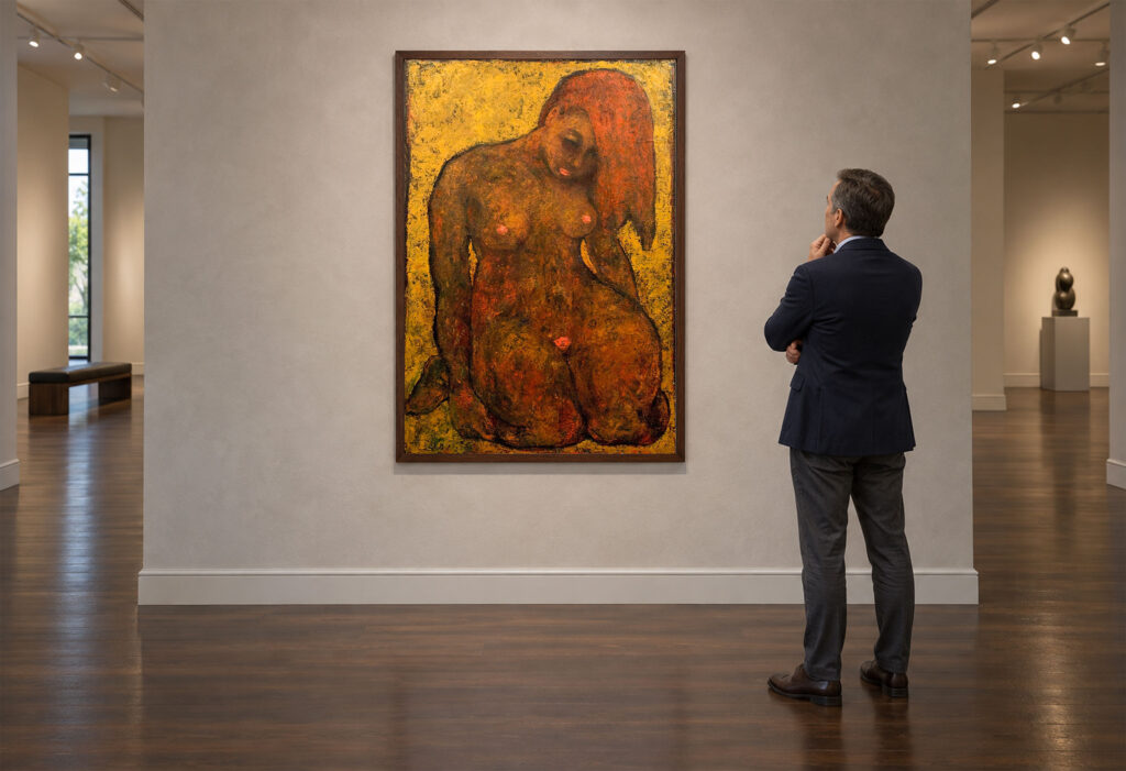Kneeling Woman by Paul Cavilla shown in a gallery visualization
