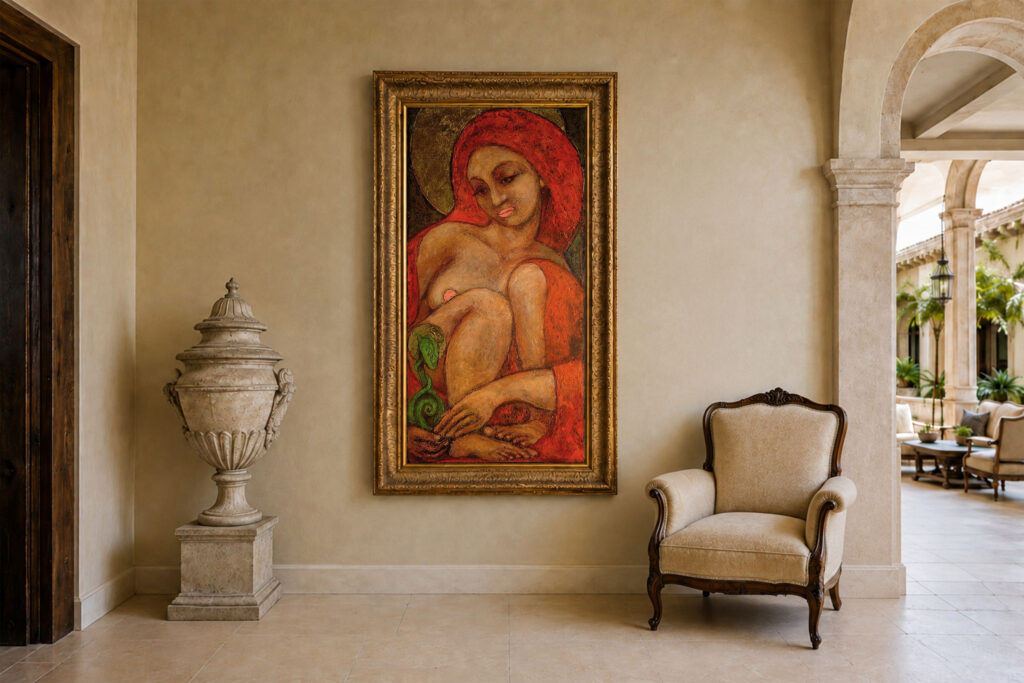 Madonna by Paul Cavilla shown in a display visualization