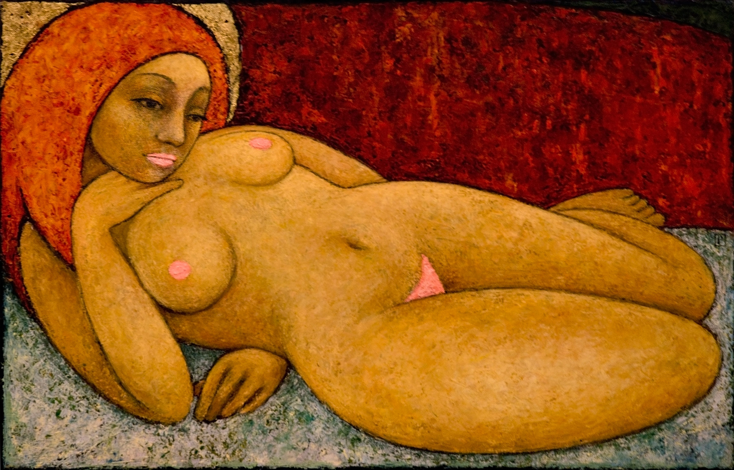 Reclining Woman by Paul Cavilla, oil on canvas