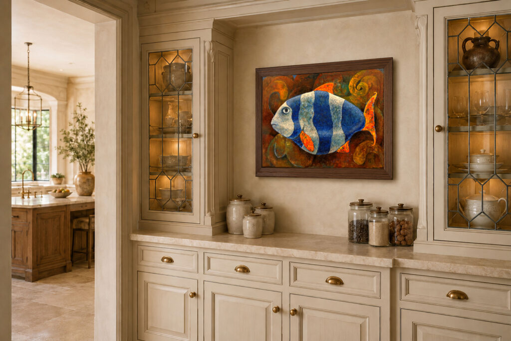 Striped Fish by Paul Cavilla shown in a display visualization