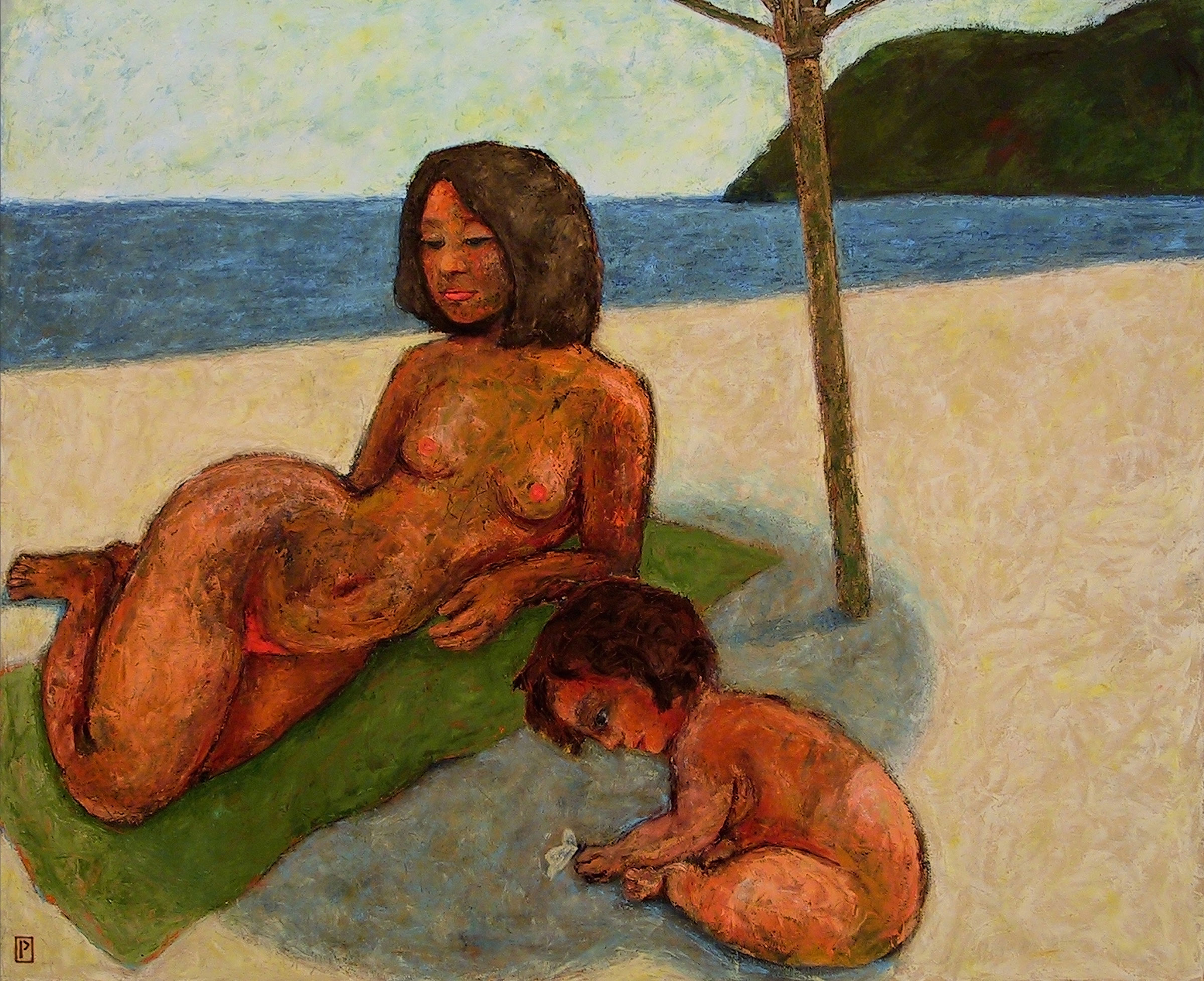 Woman in Sardegna by Paul Cavilla, oil on canvas